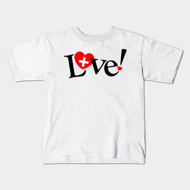 Love Heals - L+ve Kids T-Shirt by iconymous